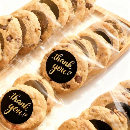 Vista 5 de 200 piezas de bolsas de celofán autoadhesivas, bolsas de 2x3 pulgadas para galletas, bolsas de celofán resellables autoadhesivas para galletas