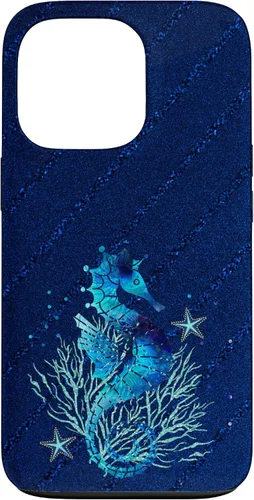Vista 10 de Turquoise Seahorse Ocean Background Case for iPhone 17