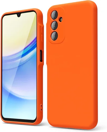 Vista 225 de oakxco Funda para teléfono Samsung Galaxy A12 con agarre de silicona líquida, linda delgada fina suave cubierta de gel de goma TPU lisa para mujeres