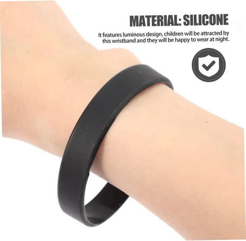 Vista 5 de EXCEART 300 pulseras de silicona que mantienen la camisa escondida en camisas, manga de anillo, manga de camisa de sostén, brazaletes para niños