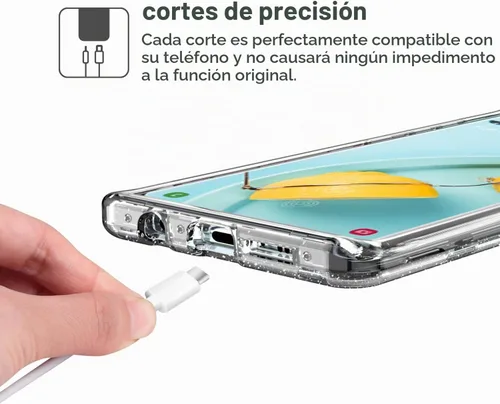 Vista 7 de ULAK Funda compatible con Galaxy S10 Plus, cubierta trasera brillante brillo claro