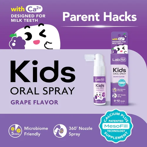 Vista 2 de LAB52 Caja de Regalo de Spray Oral para Niños, Ayudante de Pasta de Dientes para el Cuidado Oral Diario y Aliento Fresco, Aprobado para Niños