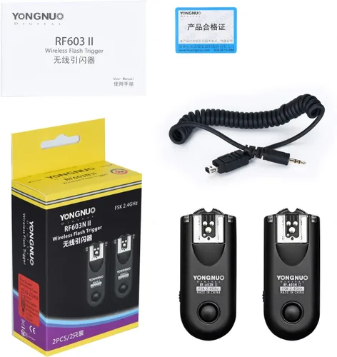 Vista 2 de YONGNUO Disparador inalámbrico RF-603II N3, disparador de flash para Nikon DSLR D90 D600 D7100 D7000 D5100 D5000 D3100 D3000