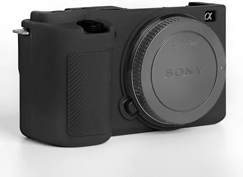 Vista 4 de Pocoukate Funda para cámara Sony ZV-E10 / ZV-E10L, estilo Vlog Alpha ZV-E10 ZV-E10L Cámara digital antiarañazos, ajuste delgado, funda suave
