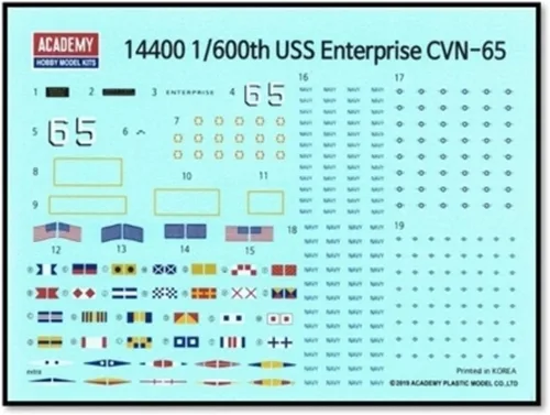 Vista 3 de 1/600 USS Enterprise CVN-65