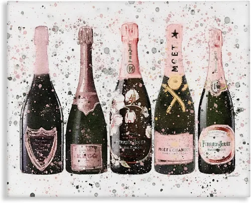 Vista 10 de Stupell Industries Chic - Placa de pared moderna con diseño de botellas de rosas rosadas, diseño de Amanda Greenwood, 10 x 15 pulgadas