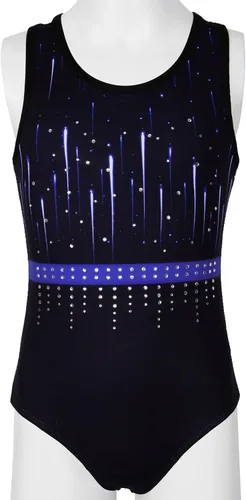 Vista 50 de MODAFANS Leotardos de gimnasia para niñas brillantes para bailar ballet, pantalones cortos con espalda cruzada