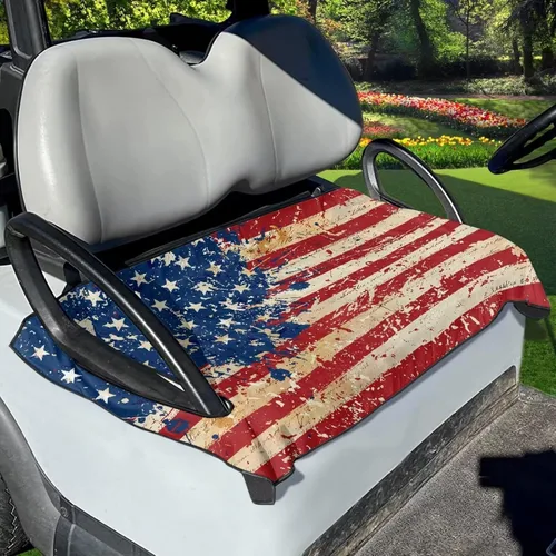 Vista 44 de Funda para asiento de carrito de golf, ligera, ajuste universal, accesorios para carrito de golf, fácil de instalar
