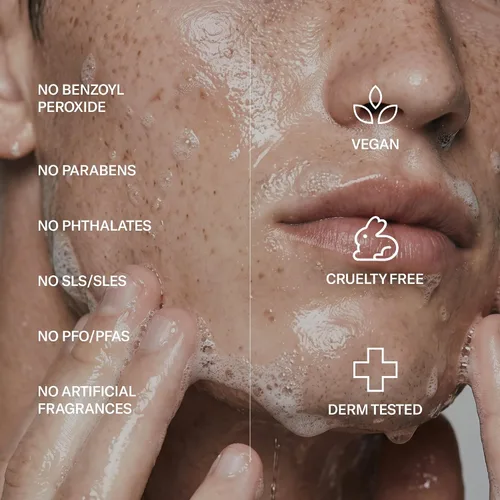 Vista 6 de Geologie Lavado facial con control de acné Limpiador exfoliante de ácido salicílico al 2% Limpia la piel, controla el aceite y previene brotes