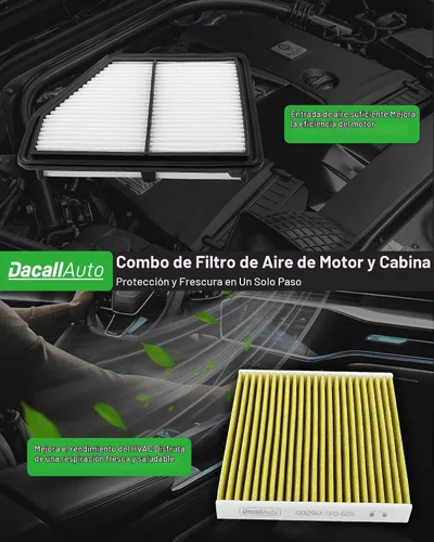 Vista 8 de Juego de filtros de aire de motor y cabina para Honda HR-V