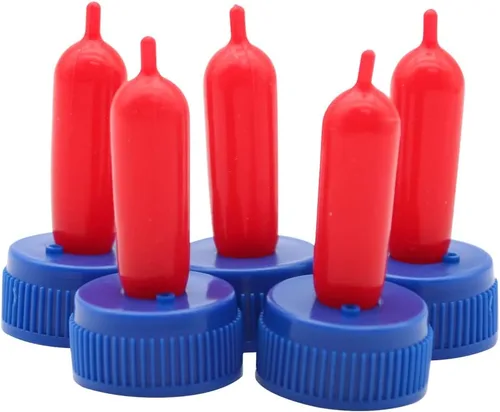 Vista 2 de 25 pezones de bebida de leche de vaca, silicona suave, tapa para botella de leche de cabra, alimentación para perros de oveja, cabra y cachorro, Azul