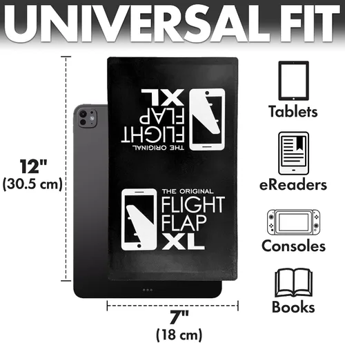 Vista 6 de Soporte flexible para tablet de avión, soporte flexible para teléfono celular y tableta, extra grande de 12 x 7 pulgadas, soporte plegable