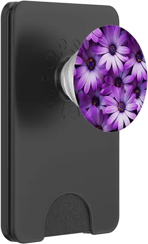 Vista 7 de Purple Daisy Flora Wildflowers PopSockets Standard PopGrip