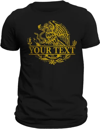 Vista 3 de Mexico Mexican Eagle Camiseta con opción de personalización - Playera Con Aguila De México Personalizable