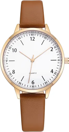Vista 10 de IBSO Women Watches Leather Mesh Strap Round Case Analog Fashion Ladies Wrist Watches