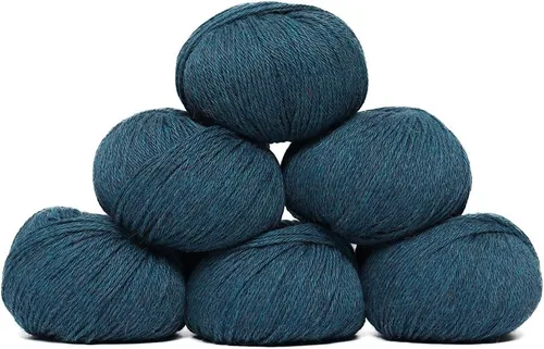 Vista 29 de Juego de 6 madejas de 100% lana de alpaca bebé (10.58 oz) de peso DK, fabricadas en Perú, celestial suave y perfecto para tejer y hacer ganchillo