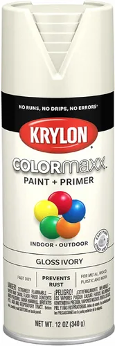 Vista 38 de Krylon K05554007 COLORmaxx Pintura en aerosol y base para uso en interiores y exteriores, color almendra satinada, 12 onzas (paquete de 1)