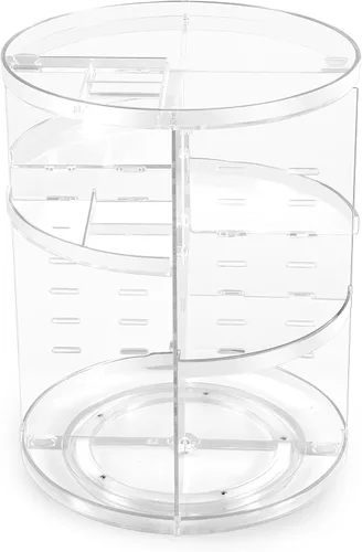 Vista 2 de COYAHO Organizador de maquillaje giratorio 360, encimera giratoria, estante de soporte para cosméticos, organizadores de maquillaje y almacenamiento