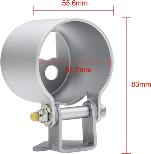 Vista 2 de KAOLALI 2" 52mm Portavasos para salpicadero/Tacómetro/Velómetro universal, soporte para medidor de tablero de instrumentos
