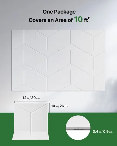 Vista 6 de Paneles acústicos absorbentes de sonido, paneles de pared insonorizados, paneles de espuma autoadhesivos a prueba de sonido para paredes, paquete