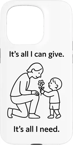 Vista 14 de Child Giving Flower to Parent Minimal Symbolic Love Design Case for iPhone 16