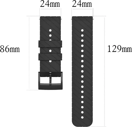 Vista 4 de Muovrto Correa de 0.945 in para Suunto 7/Suunto 9/9 baro, correa de repuesto para reloj Suunto D5/Spartan Sport Wrist HR