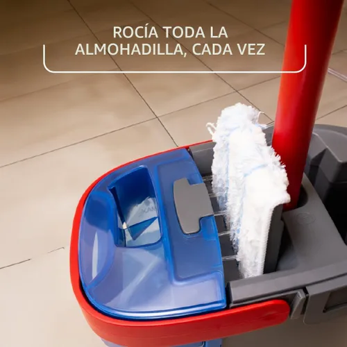 Vista 14 de O-Cedar H2prO Sistema de trapeador plano Herramienta de limpieza rápida Limpia con agua limpia Mopa de microfibra reutilizable y lavable a