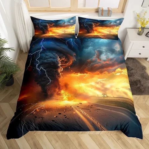Vista 17 de Castle Fairy Funda de edredón de cuadrícula negra y blanca para niños, niñas, funda de edredón de abstracción visual, tamaño matrimonial, juego