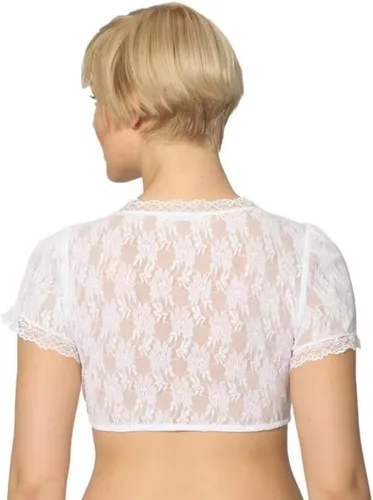 Vista 2 de Shireake - Blusa de encaje para mujer con diseño tradicional de Oktoberfest