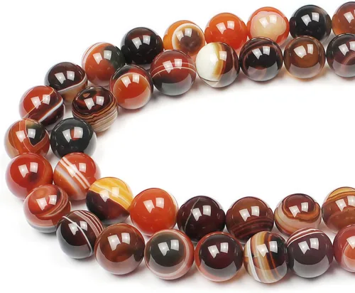 Vista 8 de MJDCB Cuentas sueltas de piedras preciosas naturales de aguamarina redondas para hacer joyas con abalorios espaciadores, tira de 15 pulgadas