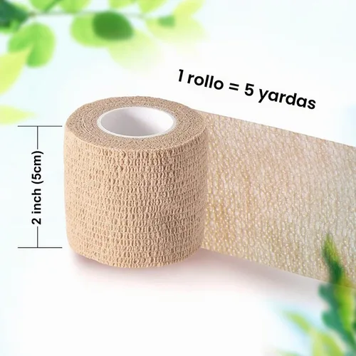 Vista 6 de Vendaje autoadhesivo, vendaje autoadherente, envoltura veterinaria para perros, vendajes cohesivos autoadhesivos para deportes, atletismo, primeros