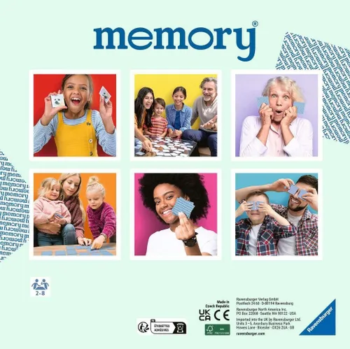 Vista 3 de Ravensburger Juego de memoria de dinosaurios: divertido y rápido juego de cerebro para niños de 3 años en adelante, imágenes vibrantes