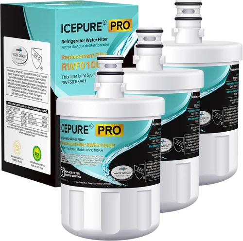 Vista 12 de ICEPURE 5231JA2002A Filtro de agua para refrigerador, Compatible con LG LT500P, ADQ72910911, GEN11042FR-08, ADQ72910901, ADQ72910907, LFX25974ST