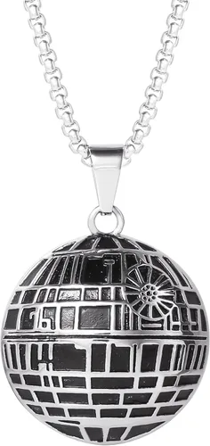 Vista 2 de Star Wars Stainless Steel Necklaces for Men, Character Pendant Designs, 22" Box Chain