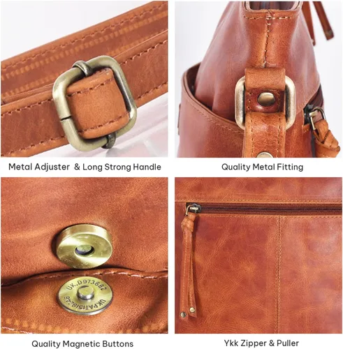 Vista 77 de VALENCHI Real Genuine Leather Women's Crossbody Purse/Bag With Adjustable Strap