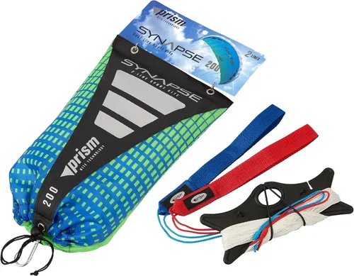 Vista 4 de Prism Kite Technology Synapse - Cometa de parafoil de doble línea, una cometa de nivel de entrada ideal para niños y adultos para kiting de doble