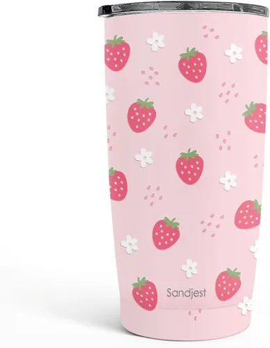 Vista 35 de SANDJEST Vaso de baloncesto con aislamiento de acero inoxidable de 20 onzas, taza de café de viaje, vasos deportivos, regalos para amantes