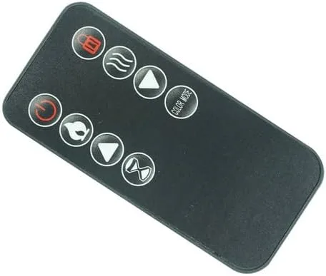 Vista 2 de Mando a distancia para calentador eléctrico de chimenea Homedex HDX-14001 HDX14063 COZE42 COZE52 y Vivohome EF-2036FU VH735 3D