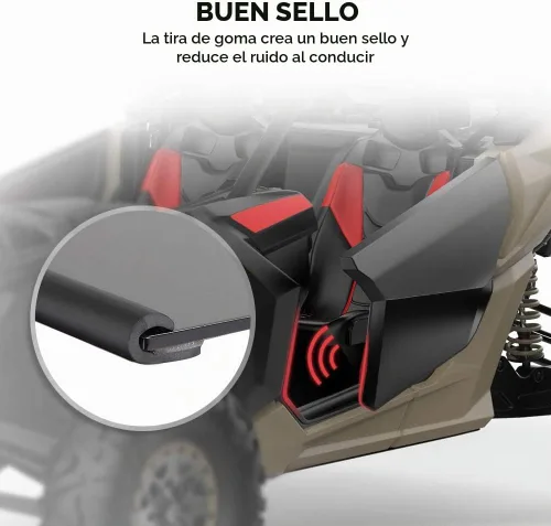 Vista 7 de KEMIMOTO Insertos de aluminio X3 para panel inferior de media puerta, paneles de puerta KEMIMOTO compatibles con Can Am Maverick X3 Max XRS XDS 2017