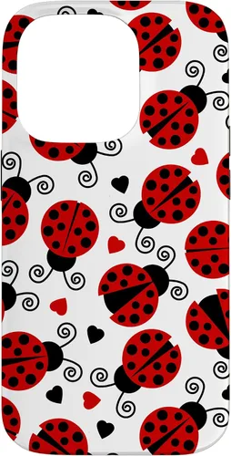 Vista 17 de Carcasa para iPhone 17 de mariquitas y corazones
