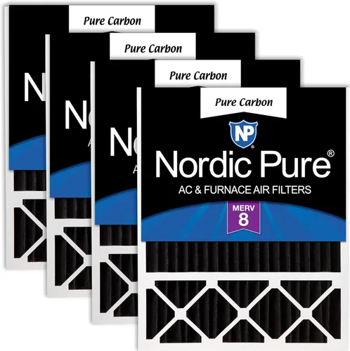 Vista 34 de Nordic Pure 20 x 25 x 5 (tamaño real: 19 3/4 x 24 3/4 x 4 3/8) Lennox X6673 X6675 Filtro Merv 8 de repuesto para reducción de olores 2