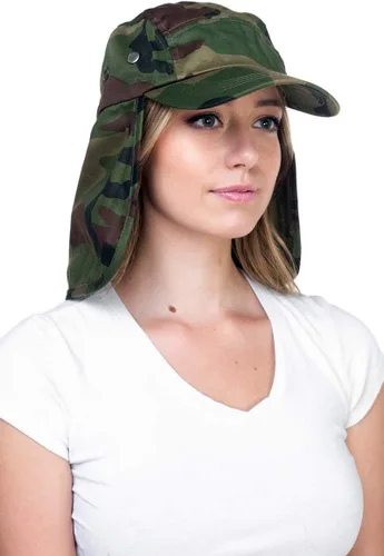 Vista 6 de Outdoor Fishing Sun Cap - Ear Neck Flap Hat