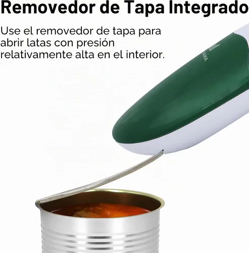 Vista 4 de Kitchen Mama Auto 2.0 Abridor de latas eléctrico: la cuchilla abre casi cualquier lata de pop o refresco - Automático, manos libres, seguro, borde