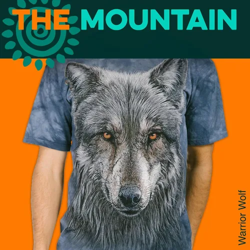 Vista 2 de The Mountain Camiseta de manga corta The Mountain Warrior Wolf para hombre