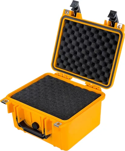 Vista 3 de Eylar Don't Tread On Me Hard Pistol Case 10.62 x 9.68 x 6.87 pulgadas (amarillo, compacto profundo 2 pistolas)