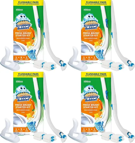 Vista 14 de Scrubbing Bubbles Kit limpiador de inodoro Fresh Brush con almohadillas