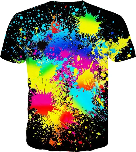 Vista 2 de Camiseta de manga corta unisex con estampado casual 3D de Syaimn