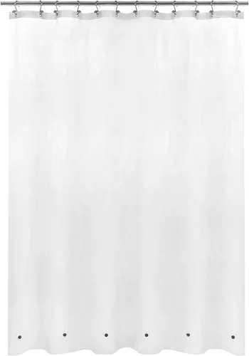 Vista 10 de Cortina de regadera para cabina de ducha 36x72, forro de cortina de regadera de plástico PEVA para baño, ligera e impermeable, 36 x 72, transparente