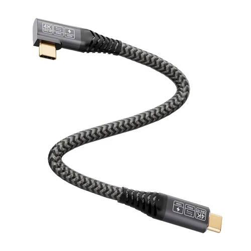 Vista 9 de Cable USB C a C 3.2 Gen 2 × 2 de 100 W/20 Gbps [6.6 pies/6.6 ft] Salida de video 4K de carga rápida compatible con Thunderbolt 3/4 para MacBook iPad