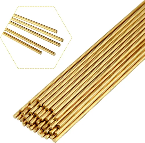 Vista 7 de Moxweyeni 40 piezas de varillas de latón 1.5 mm 2 mm de latón para soldadura y brasado de aleación de cobre sólido para manualidades DIY, punzones